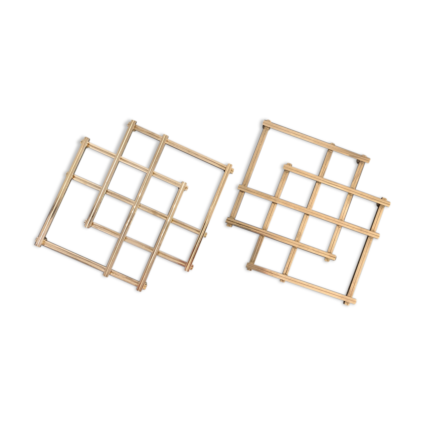 Pair of stretchy French underwear in silver metal, 1940