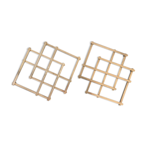 Paire de dessous de plat