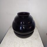 Amethyst blown glass vase art deco