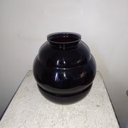 Amethyst blown glass vase art deco