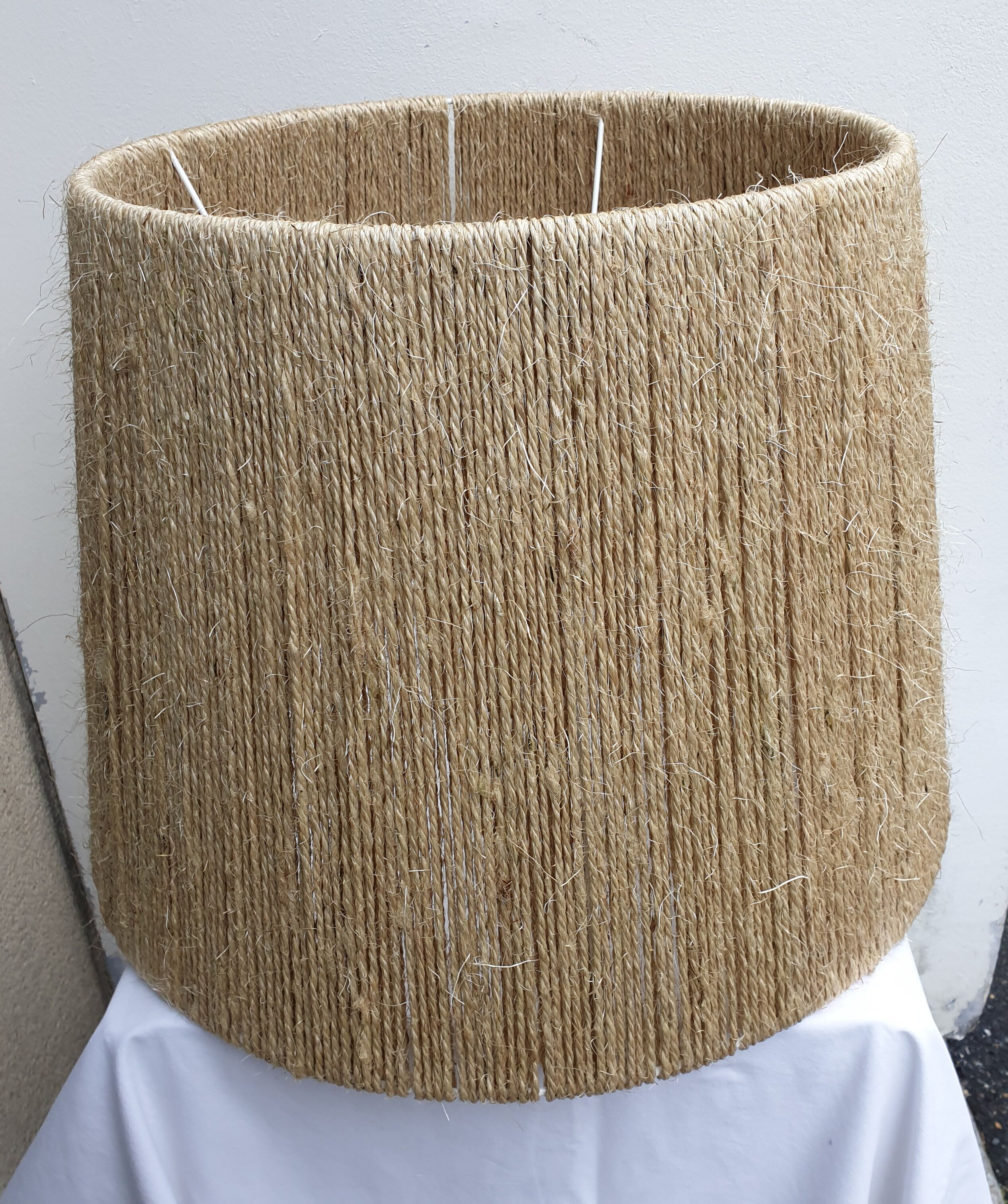 Natural rope lampshade low diameter 55 high 42