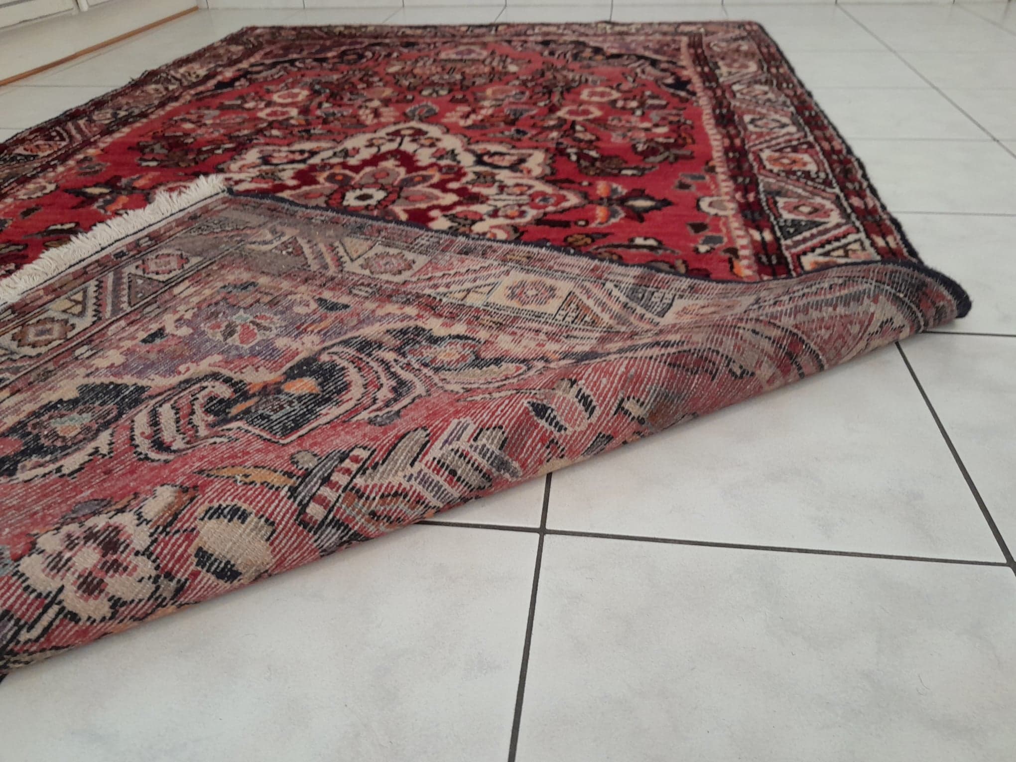 Handmade tabriz persian carpet 265x153cm