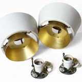 Pair of ceiling lamps "Tivoli" by Jørn Utzon for Nordisk Solar Compagni. Denmark 1970s