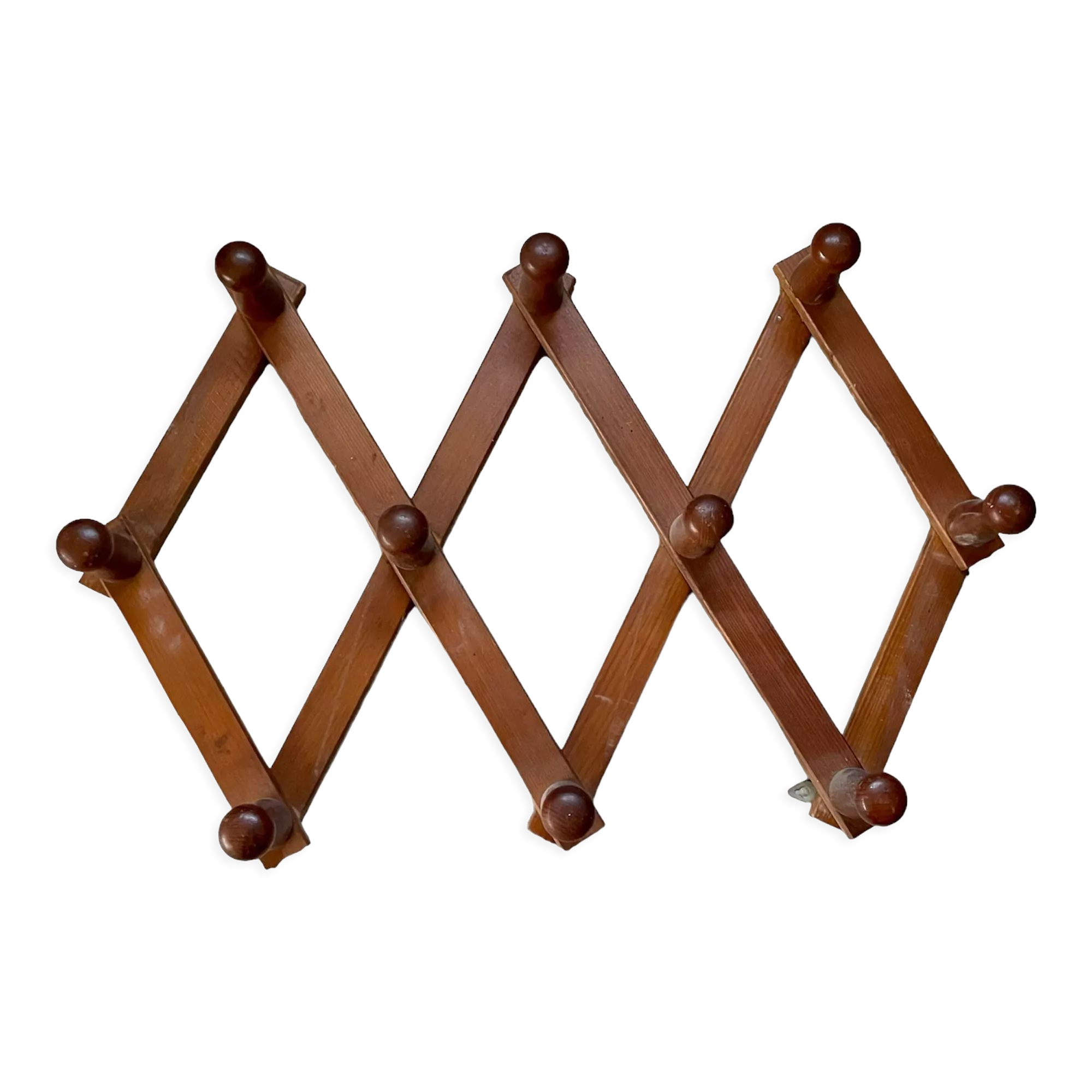 Patère extensible  en bois vintage