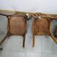 Lot de 4 chaise de bistrot en bois vintage