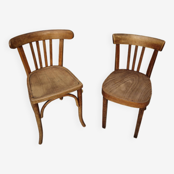 Paire de chaises bistrot Luterma/Fischel