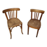 Paire de chaises bistrot Luterma/Fischel