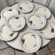 Set of 8 longchamp dessert plates hand painted 30s-40s
