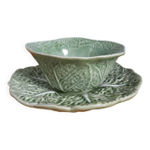 Bowl, dish, cabbage in earthenware, Portugal.