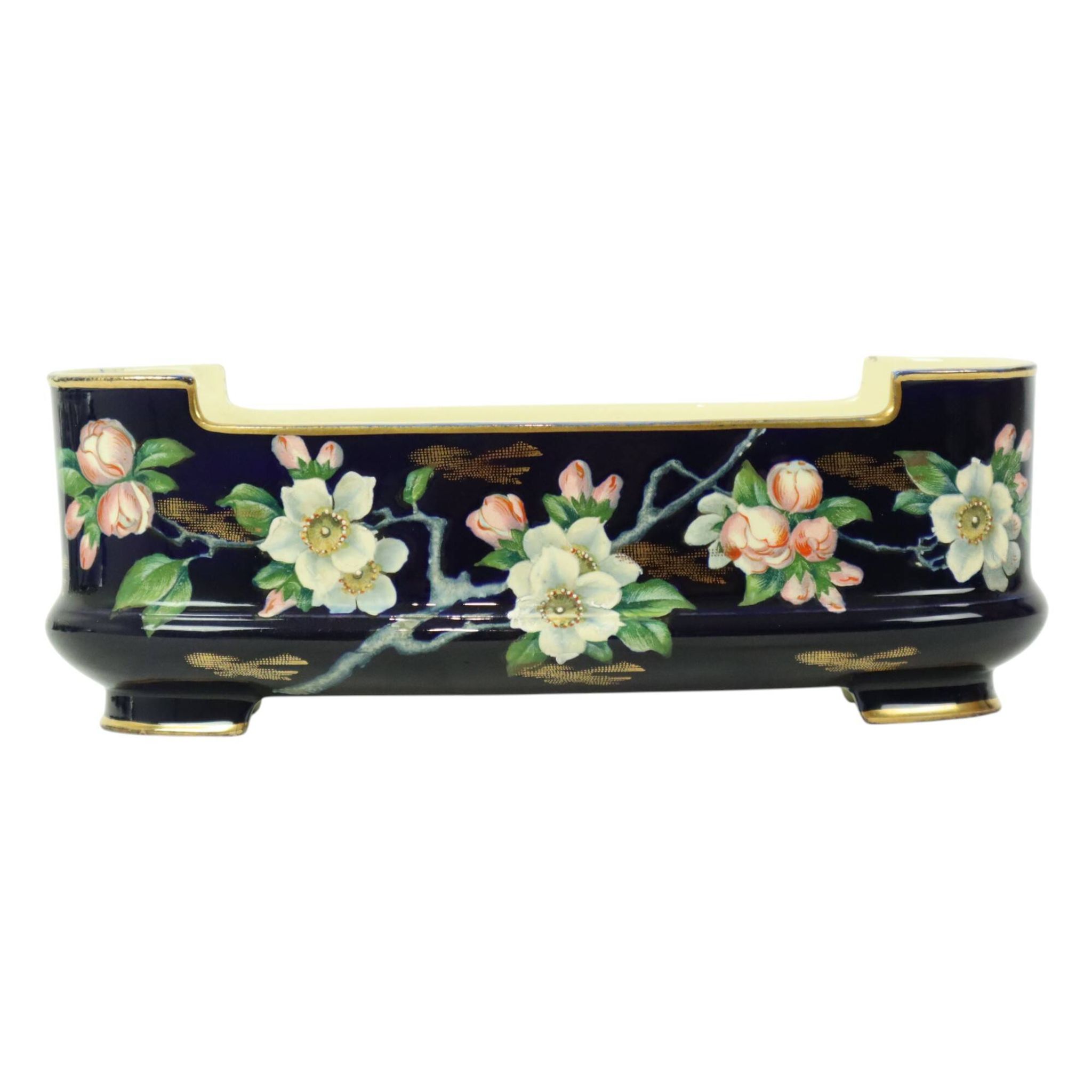Villeroy & Boch Florale Art Nouveau Flower Pot Taiping Circa 1900