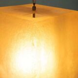 Vintage minimalist pendant lamp in fibreglass, Roche Babois
