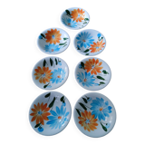 Set of 7 Galba Ceramica plates