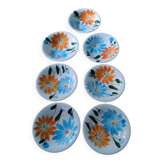 Lot de 7 assiettes Galba Ceramica