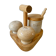 Salt, pepper and mustard set, sandstone from Marais France