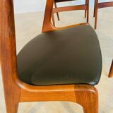 Chaises à manger vintage danoises par Kai Kristiansen pour Schou Andersens MøbelFabrik