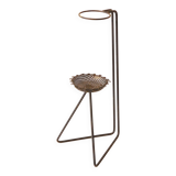 Perforated metal ashtray from the 1950s, vintage Rockabilly.