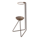 Porte-cendrier métal perforé années 50 vintage Rockabilly