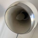 Large vintage 1960 white eyeball mid-century desk lamp - 44 cm