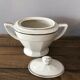 Set of 6 porcelain cups with matching sugar