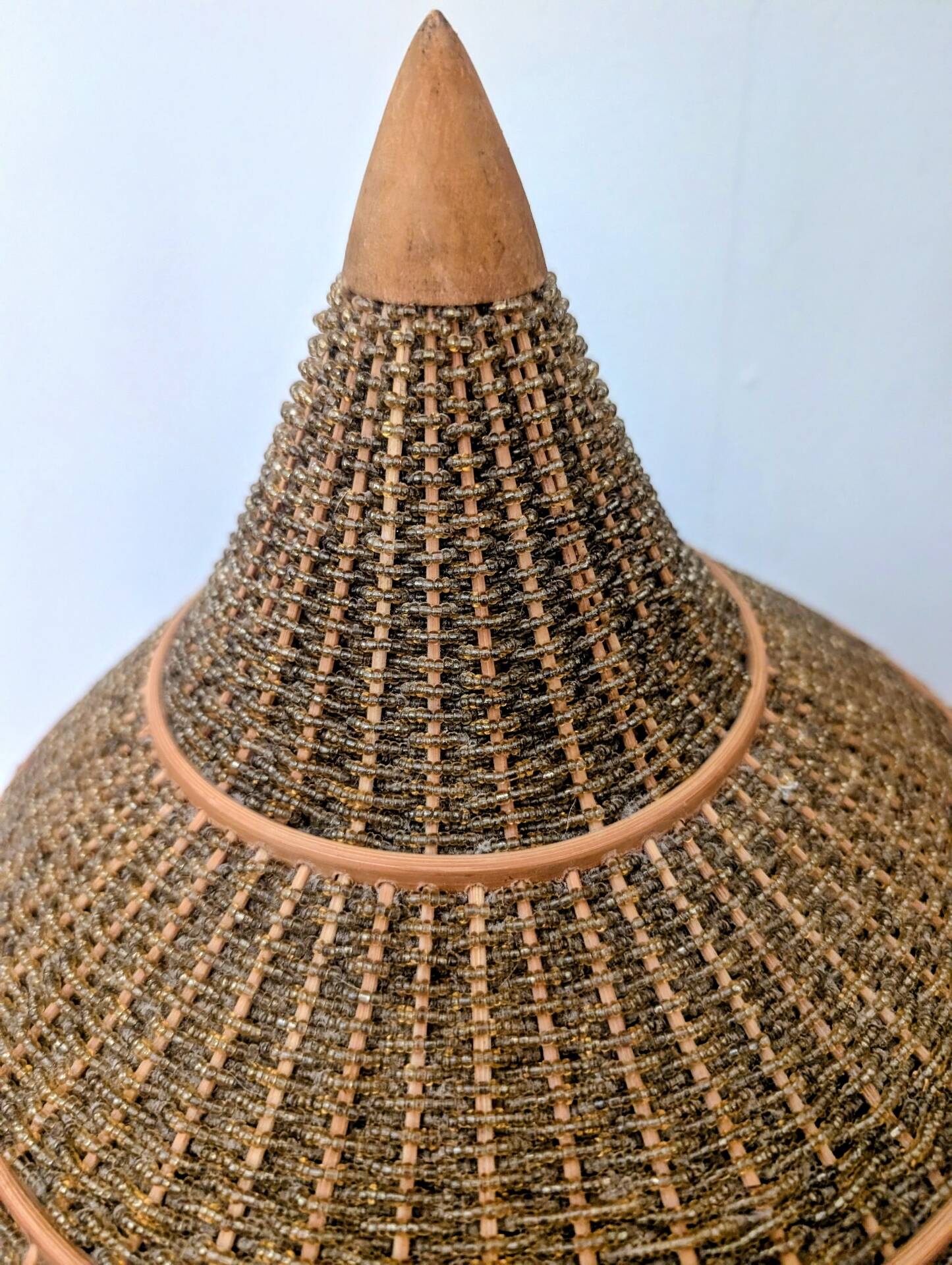 Table lamp Glass Beads & Bamboo