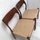 Paire de chaise scandinave danois datant des années 50