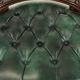 Classic green marbled cow leather Chesterfield office chair / side chair