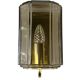 1960s/70s Wall Lamp Glashütte Limburg Germany Glass & Metal Age Design