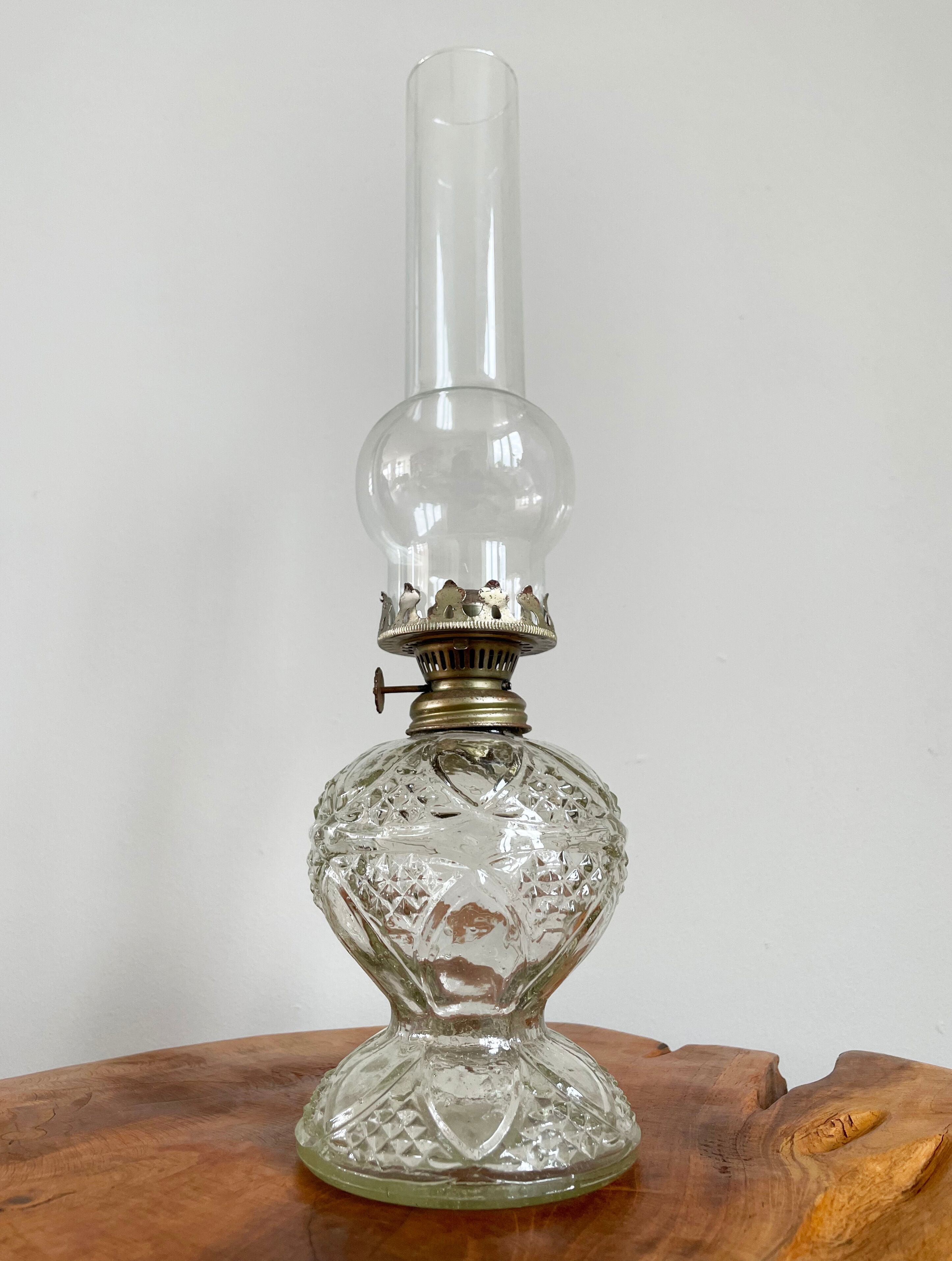 Set of 2 Hong Kong Vintage Oil Lamps