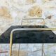 Vintage side table in brass and smoked glass, 1960