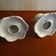Pair of Limoges porcelain candle holders