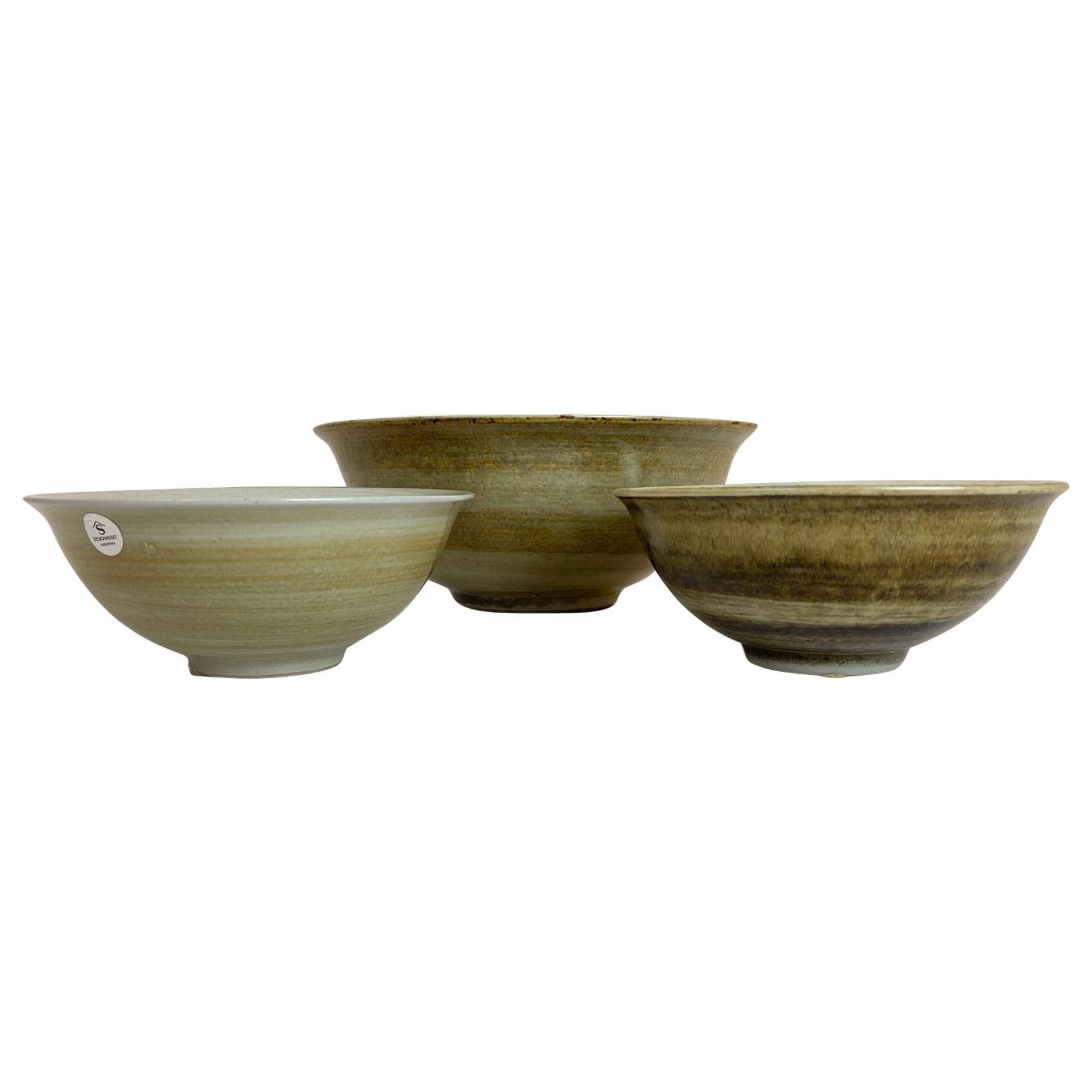 Modern Scandinavian ceramic bowls by Carl-Harry Stålhane Design Huset, Sweden
