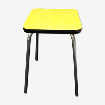 Yellow formica stool