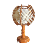 1960s wooden table lamp