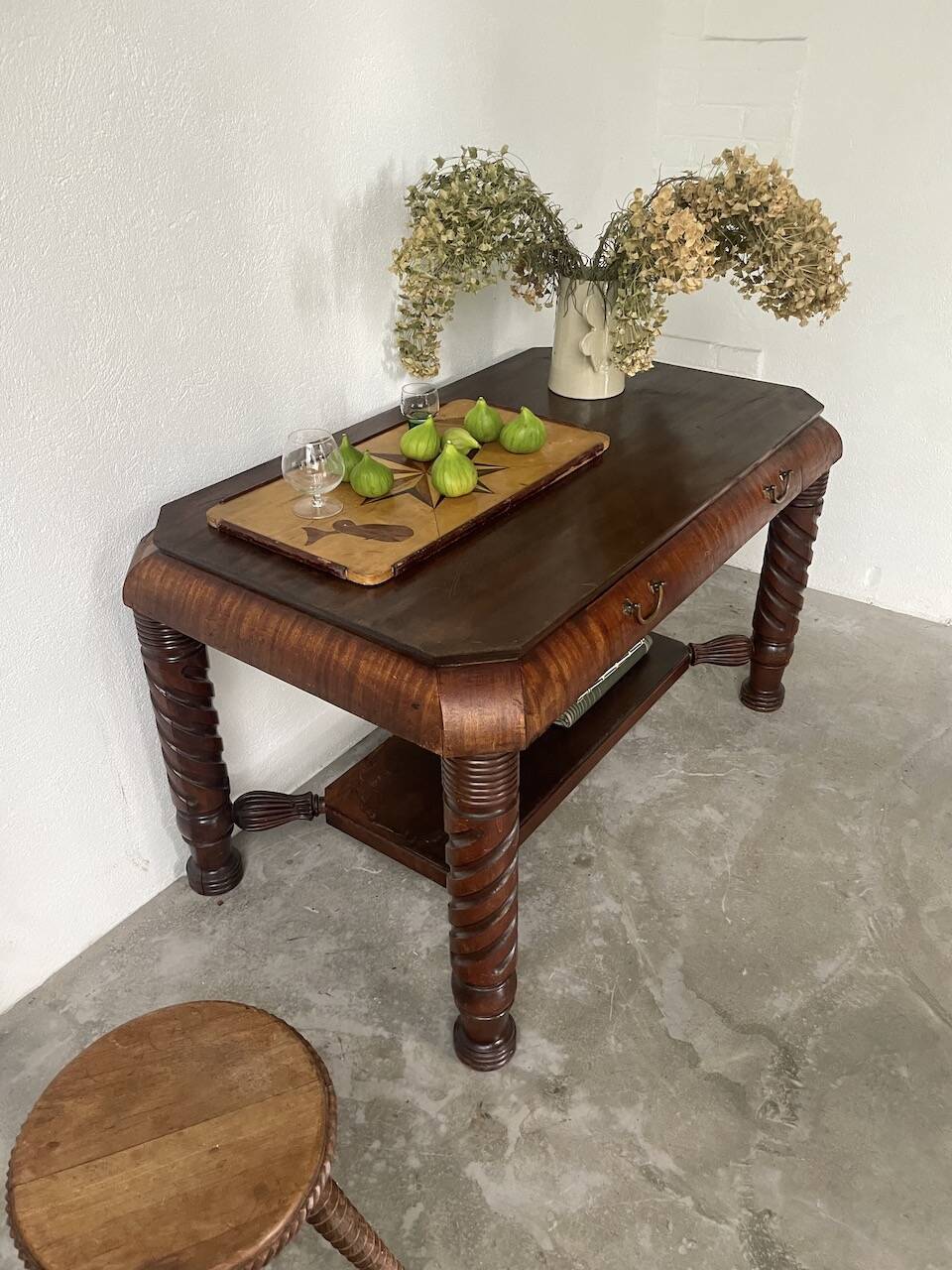 Bureau console acajou 1900