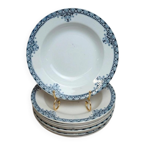lot de 9 assiettes creuses - terre