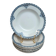 Set of 9 deep plates Terre de Fer St Amand model Andrinople