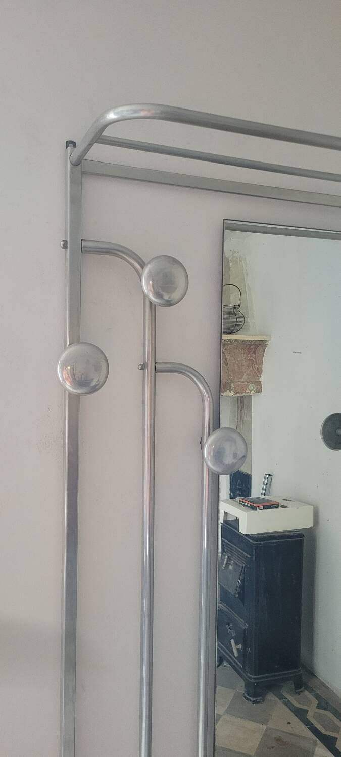 Industrial Wardrobe in Aluminium & Cast Iron – "SNCF" Style – 1950