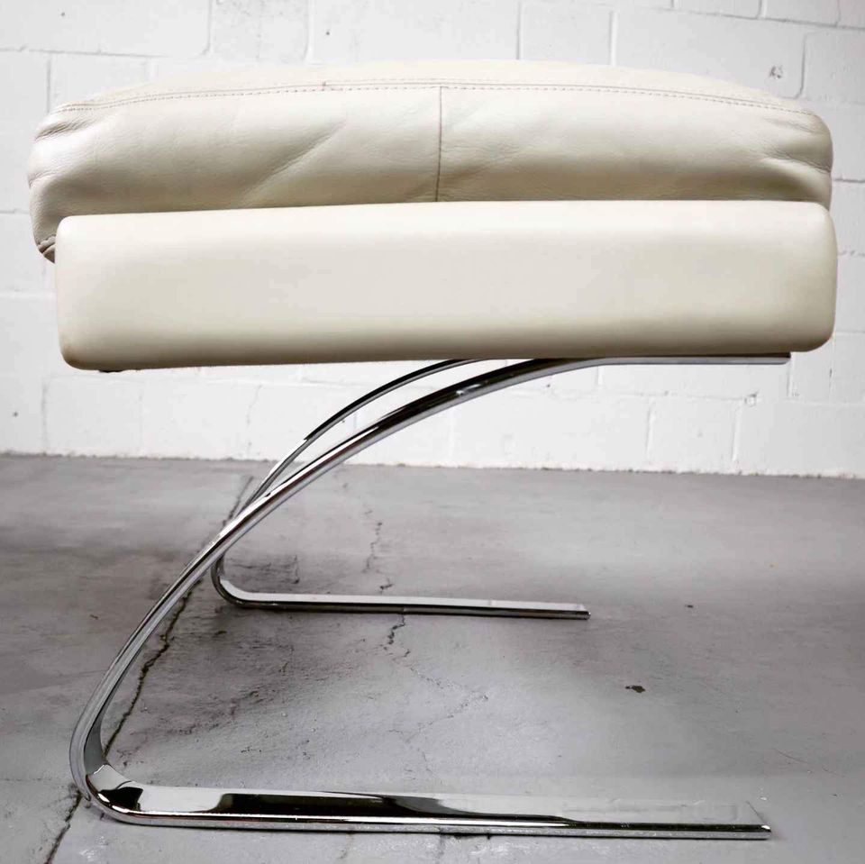 Leather "Swing" lounge chair with ottoman for COR Germany, 1960's