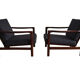 Dark Blue B-7752 Armchairs by Zenon Bączyk for Swarzędzkie Fabryki Mebli, 1960