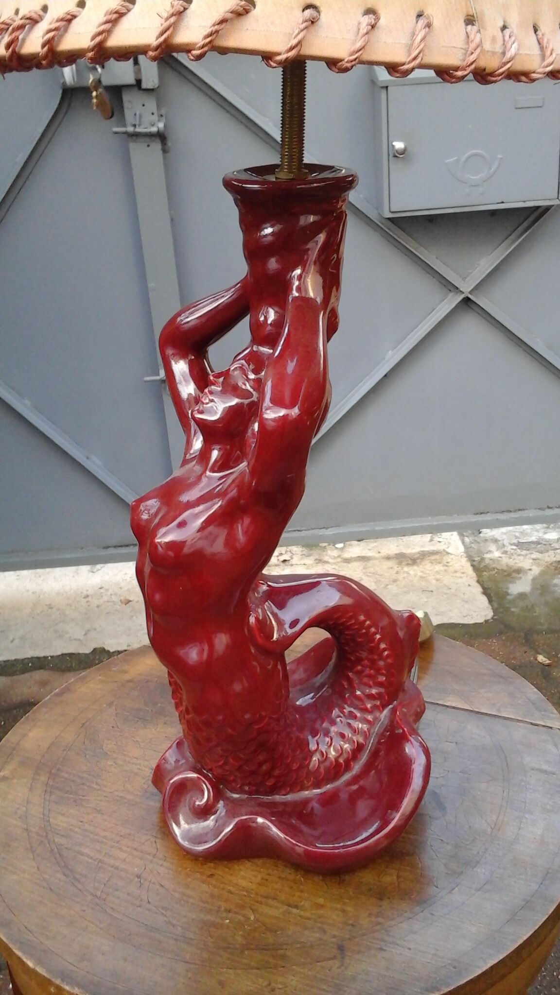 Sirène lamp signed S.R Bonome