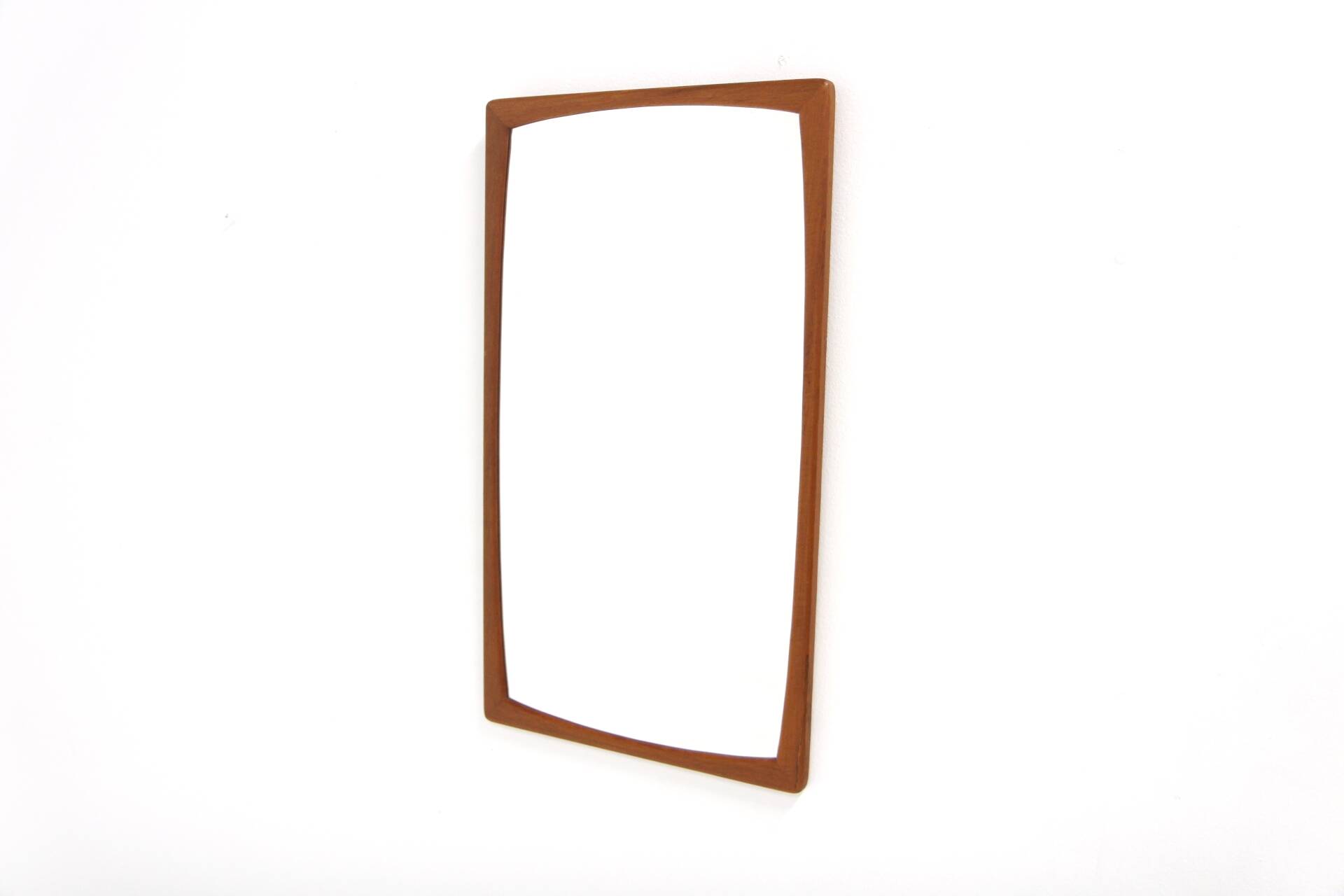 Scandinavian teak mirror, Sweden, 1960, 64cm x 37cm