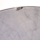 Marble and metal coffee table