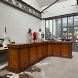 Large corner bar counter from the late 19th century.