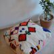 Colorful berber beery poufs azilal 60 x 60 x 20 cm