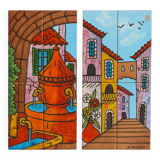 Glazed ceramic panels signed JPA Vallauris