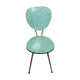 Formica chair green marbled effect