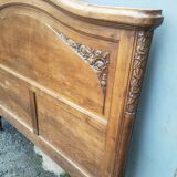 Solid oak headboard, 1930s