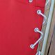 Metal and canvas camp bed