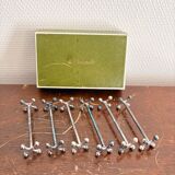 6x Christofle Silver-Plated Knife Rests "4 Balls"