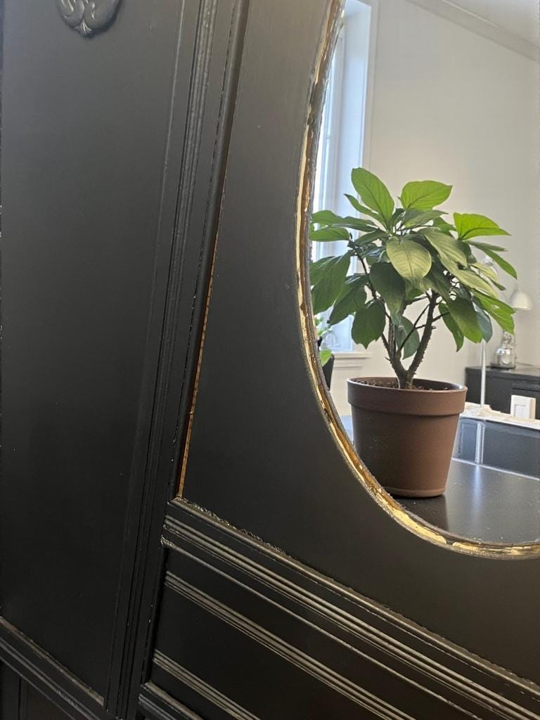 Large vintage freestanding coat rack / floor coat rack